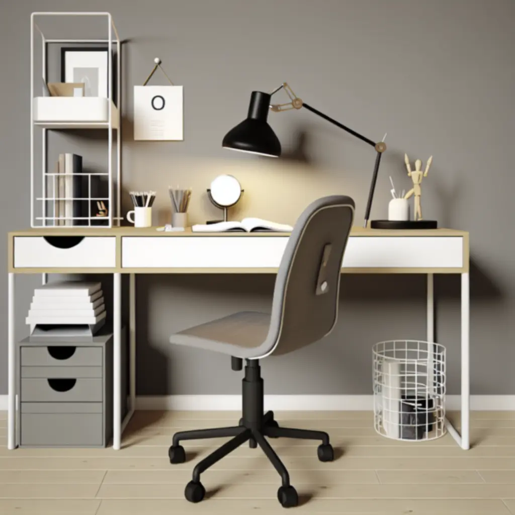 Nowoczesne domowe biuro w stylu miejskim